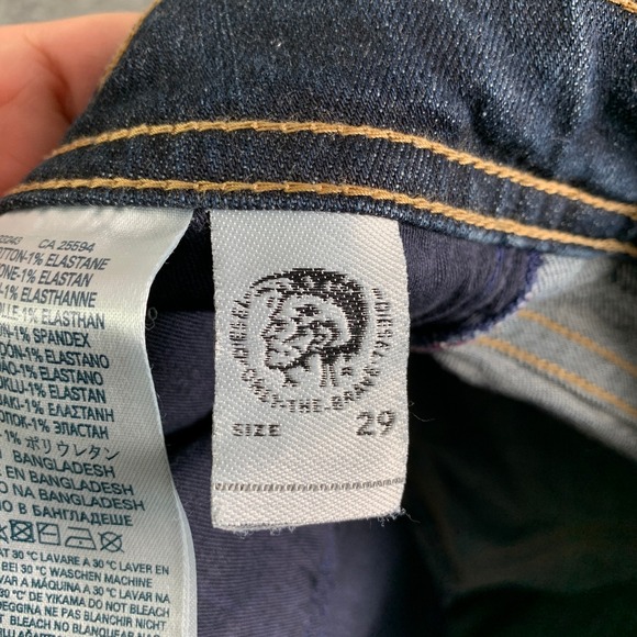 Diesel Buster Jeans Mens 29x32 Regular Slim Tapered Button Fly Denim Stretch - Picture 9 of 13